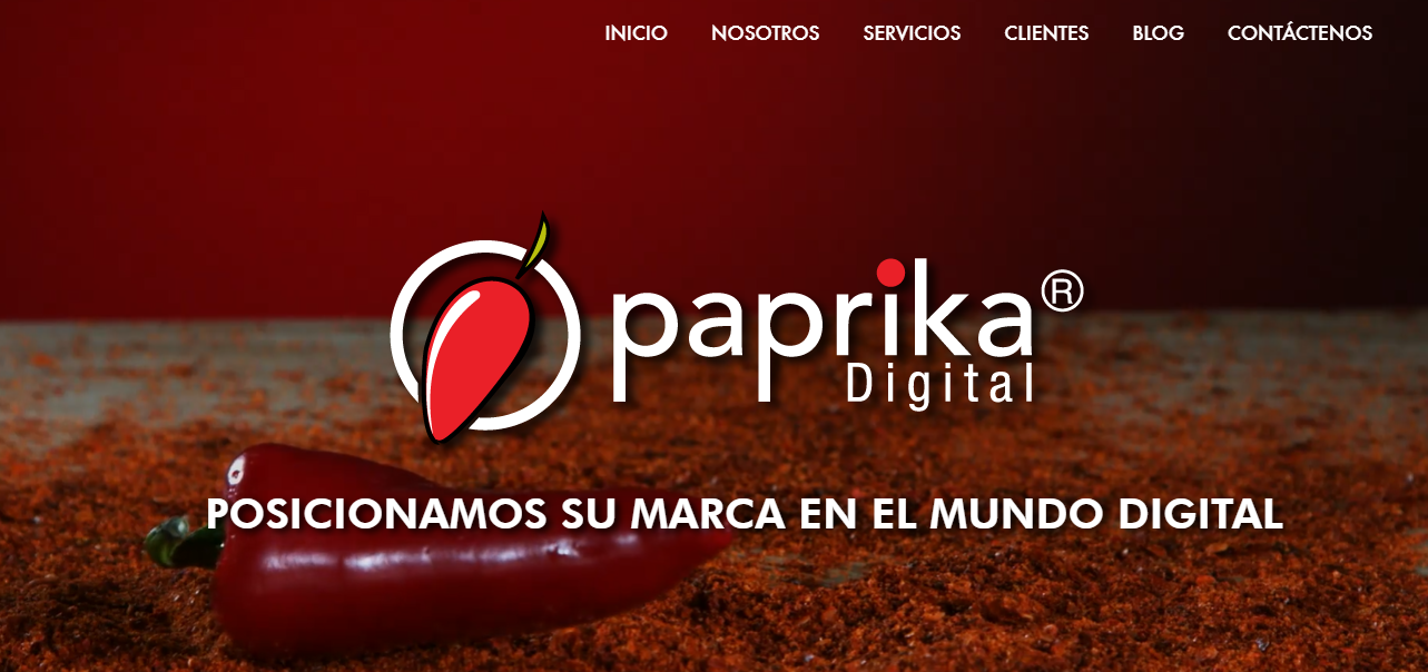 Pagina web Paprika Digital